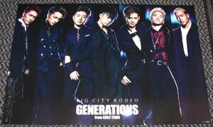 GENERATIONS from EXILE TRIBE / BIG CITY RODEO 非売品ポスター