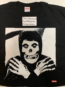 【新品】 Supreme　シュプリーム　Tシャツ THE MISFITS CRIMSON GHOST　Box Logo　黒　XL　希少