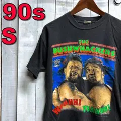 90s　ヴィンテージ　Tシャツ　wwf　プロレス　黒　Ⅿ　シングルステッチ