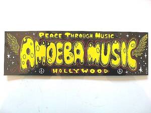 AMOEBA MUSIC アメーバ ミュージック HOLLYWOOD ハリウッド LA バンパーステッカー アメ車 ロサンゼルズ ウィルシャー レコード CD屋