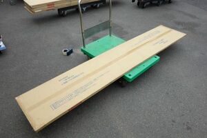 2420*450*20　オークラ　フリーカット　棚板　OFT-W-158　ホワイト　化粧板　収納　DIY　建材　木材