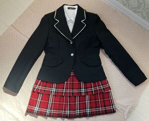 超美品★女児 160cm PERSONS上着BLUECROSSブラウスシャツ スーツセット★卒業式 セレモニー パーソンズ ブルークロススパイシーレーベル