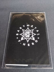 【即決】新品未開封！F.HERO x BABYMETAL コラボ スクラッチ F賞 ポストカード黒 ブラック ベビメタ カード other ONE FOX 10 幕張 特典