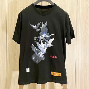 HERON PRESTON ヘロンプレストン カットソー tシャツ ハト acw off-white ヴェトモンsupreme シュプリーム palm angels マルセロ y-3 黒