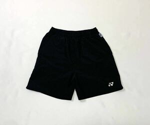 (レディース) YONEX ヨネックス // VERY COOL 半袖 マーク刺繍 ショート パンツ (黒) サイズ L