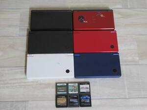 Nintendo DSi TWL-001×4台 / DS Lite USG-001×2台 / 計6台 ＆ ソフト×6本 まとめ売り 室内保管品 