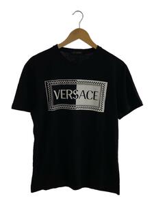 VERSACE◆Tシャツ/L/コットン/BLK/A82371 A224589