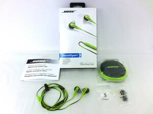 1円～　BOSE　ボーズ　【SoundSport in-ear headphones】　中古　音出し確認済　箱あり　有線　イヤホン　