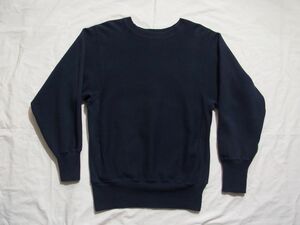 ☆ 90s メキシコ製 ビンテージ Champion チャンピオン リバースウィーブ 目無し 無地 スウェット sizeS ネイビー ☆USA古着 80s オールド