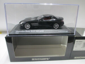 新品　1/43　ミニチャンプス　メルセデスベンツ　SLR　マクラーレン　2003　ブラック　絶版
