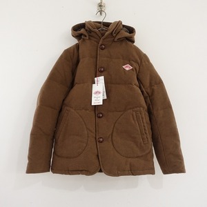 【未使用/定価3.2万】ダントン DANTON *モッサダウンジャケット*36ブラウンフード宇フーディウール混(mjk33-2410-773)【02K42】