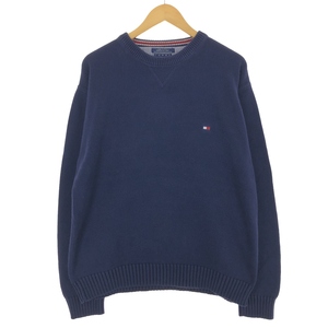 古着 90年代~ トミーヒルフィガー TOMMY HILFIGER コットンニットセーター メンズXL相当 ヴィンテージ /eaa434492