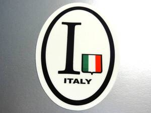 Z0D1縦●ビークルID/イタリア国識別ステッカー●シール FIAT フィアット 500 ヨーロッパ 国旗 国名 Italy Italia ローマ 車に_Wc EU(1