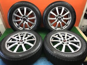 3r-103)冬 215/60R17 BRIDGESTONE Blizzak VRX2 7-8分山 7J+40 PCD114.3 5穴 アルファード エスティマ等