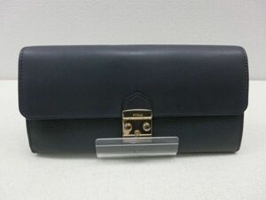 it/340073/2309/フルラ　FURLA　レザー　二つ折り長財布/ネイビー系