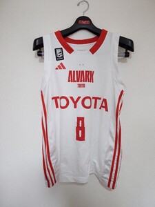 アルバルク東京 吉井裕鷹 アウェイ ユニフォーム 2023-24 Mサイズ Bリーグ バスケットボール グッズ ウェア シャツ 白 ホワイト adidas