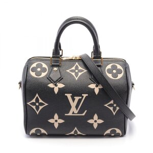 ルイ・ヴィトン スピーディ バンドリエール25 バイカラー ブランドオフ LOUIS VUITTON ハンドバッグ モノグラム・アンプラント レザー 中