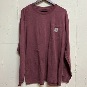 carhartt 長袖Tシャツ ポケットTシャツ カーハート XL 古着