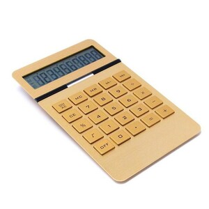 電卓 おしゃれ ゴールド 10桁表示 インゴットカリキュレーター 10 DIGITS INGOT CALCULATOR 金運アップ