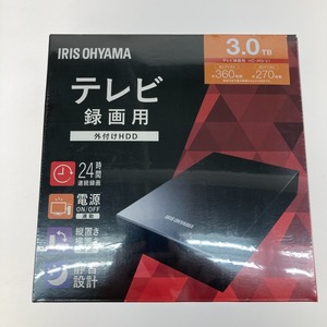 ●● IRISOHYAMA テレビ録画用外付けHDD 3.0TB 未使用に近い