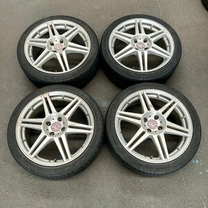 タイヤ付き社外ホイール4本セット　RALLY SPARCO TARMAC(ラリースパルコ ターマック)　17×7.0J　+38　100　4穴　215/40R17