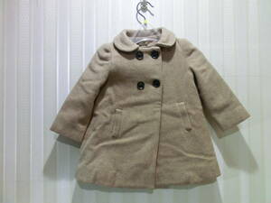 ★ザラ/Zara baby 78㎝★冬のお出かけにベビー用コート/ブルゾン/ジャケット（ピンクブラウン）/裏地ありｓ615