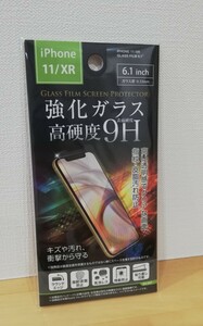 iPhone11　iPhoneXR　　保護フィルム　保護ガラスフィルム