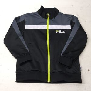 送料無料★FILA フィラ★ジャージ 上着★ジュニア　140 子供　キッズ★ブラック#40627sNjj5