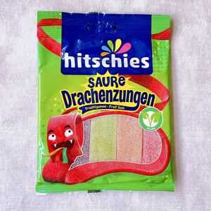 hitschies【日本未販売】SAURE Drachenzungen 125g ヒッチーズ　板グミ　カラフルなお菓子