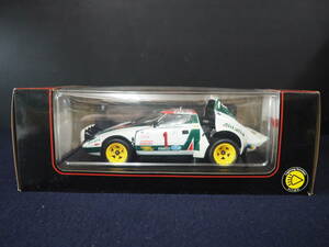 ミニカー【LANCIA STRATOS HF RALLY(Alitalia)】’77Monte Carlo No.1 With Light Version 1:18 No.08139B KYOSHO ランチアストラトス