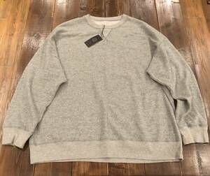 試着のみ未使用 Porter Classic PEACE COTTON CREW NECK グレー XXL ピースコットンクルーネックスウェット ポータークラシッ