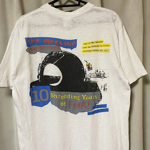 80s USA製 ビンテージ VISION ヴィジョン スケート Tシャツ 白 L パイプライン 10周年 santacruz powell dogtown thrasher アメリカ製 90s