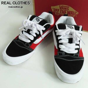 VANS/バンズ KNU SKOOL RED TRUE WHITE スニーカー VN0009QC6RT/27.5 /080