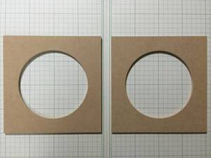 ★即決★スピーカーバッフルの四角型スペーサーMDF5.5mm厚 2枚1セット 検)汎用