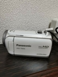 Panasonic ハイビジョンビデオカメラ、HDC-TM45 ホワイト、 Full HD1920x1080、42倍ズーム、 8GB内蔵メモリー付、