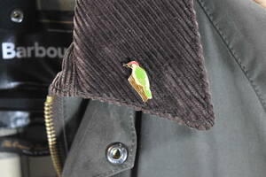 キツツキ 啄木鳥 British wildlife ピンバッジ ブリティッシュ ワイルドライフ 英国 イギリス / 鳥 バード 川蝉 Barbour バブアー 01F0711
