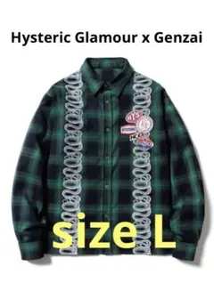 Hysteric Glamour/Genzai Snake Shirt/Lサイズ