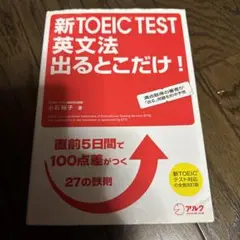 新TOEIC TEST 英文法出るとこだけ! 直前5日間で100点差がつく鉄則…