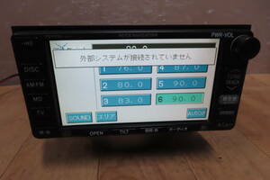 V9429/トヨタ 純正　イプサム　86120-44070　ボイスナビ　TVワンセグ内蔵　MD CD再生OK　本体のみ 