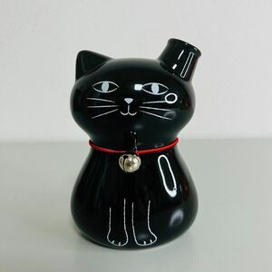 花瓶 猫 黒猫 一輪挿し インテリア