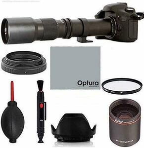 【中古】ハイパワー HD 8K 500mm/1000mm f/8 手動望遠レンズ Nikon D7500、D500、D600、D610、D700、D750、D800、D810、D850、D3100、D3200