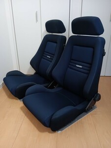 RECARO LX navy フルクリーニング済み　2脚セットです！　　mirage cyborg lx.ls.sr 濃紺　レカロ