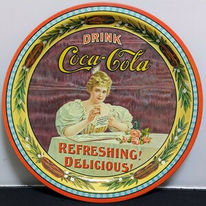 Coca-Cola　コカ・コーラ　トレイ　75周年記念　シリアルナンバー付き アンティーク　(10205