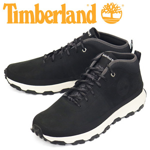 Timberland (ティンバーランド) A5TXG WINSOR TRAIL MID LTHR ウィンザートレイルミッドレザーシューズ Black TB484 US9-約27.0cm