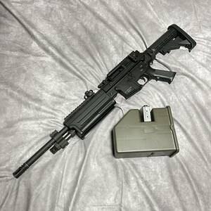 【ショップカスタム】絶版激レア！シュライクマシンガンLMG hurricane E 電動ガン 東京マルイ 