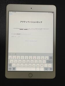 ジャンク品 Apple iPad mini 3 韓国版 ゴールド タブレット アイパッド Junk モデル