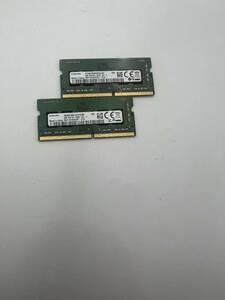 SNMSUNG 1RX8 PC4-2666V-SA1-11 8GB×1 ノート用メモリ動作品　2枚セット