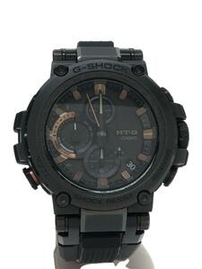 CASIO◆ソーラー腕時計_G-SHOCK/デジアナ/ラバー/BLK/BLK