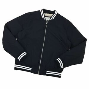 D569-1 Abercrombie & Fitch アバクロンビー＆フィッチ 長袖 ジップアップ ジャケット 上着 羽織り トップス ブルゾン 黒系 メンズ M