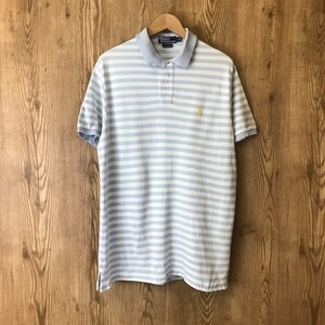 90s VINTAGE Polo by Ralph Lauren ボーダー ポロシャツ メンズ Lサイズ 90年代 ポロ ラルフローレン 古着 e24052102